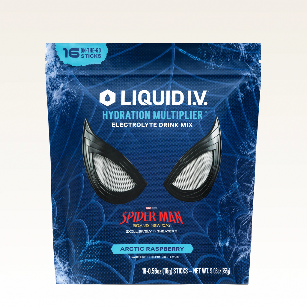 Liquid I.V. Limited Edition Spider-Man Arctic Raspberry Hydration Multiplier®