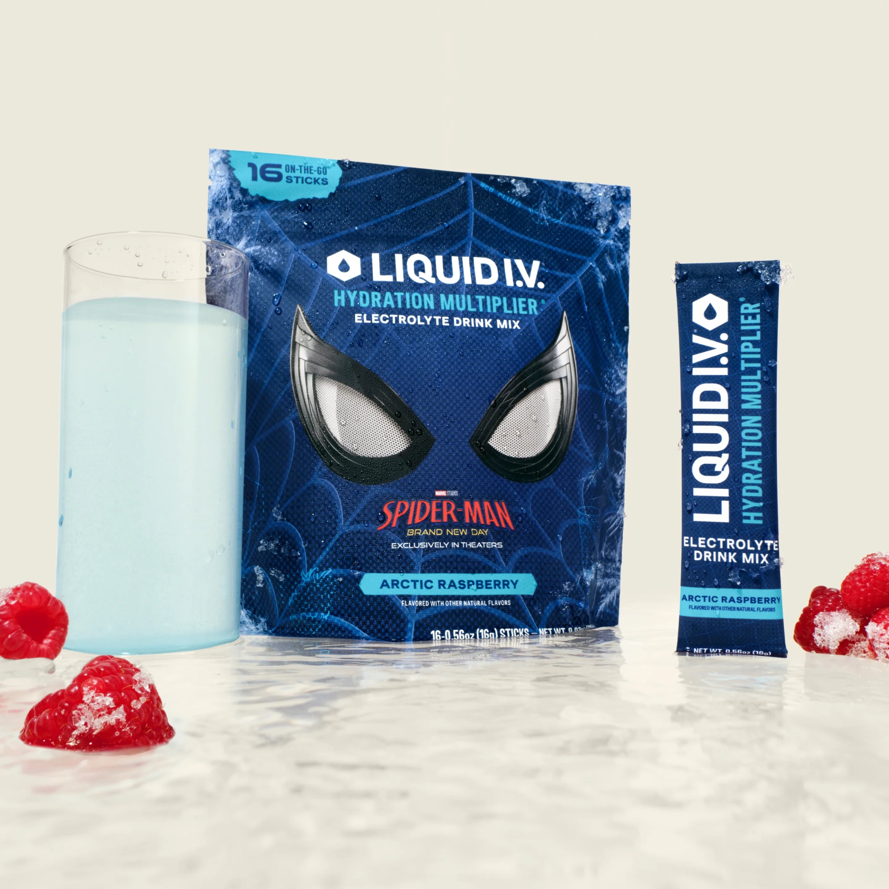 Liquid I.V. Limited Edition Spider-Man Arctic Raspberry Hydration Multiplier®