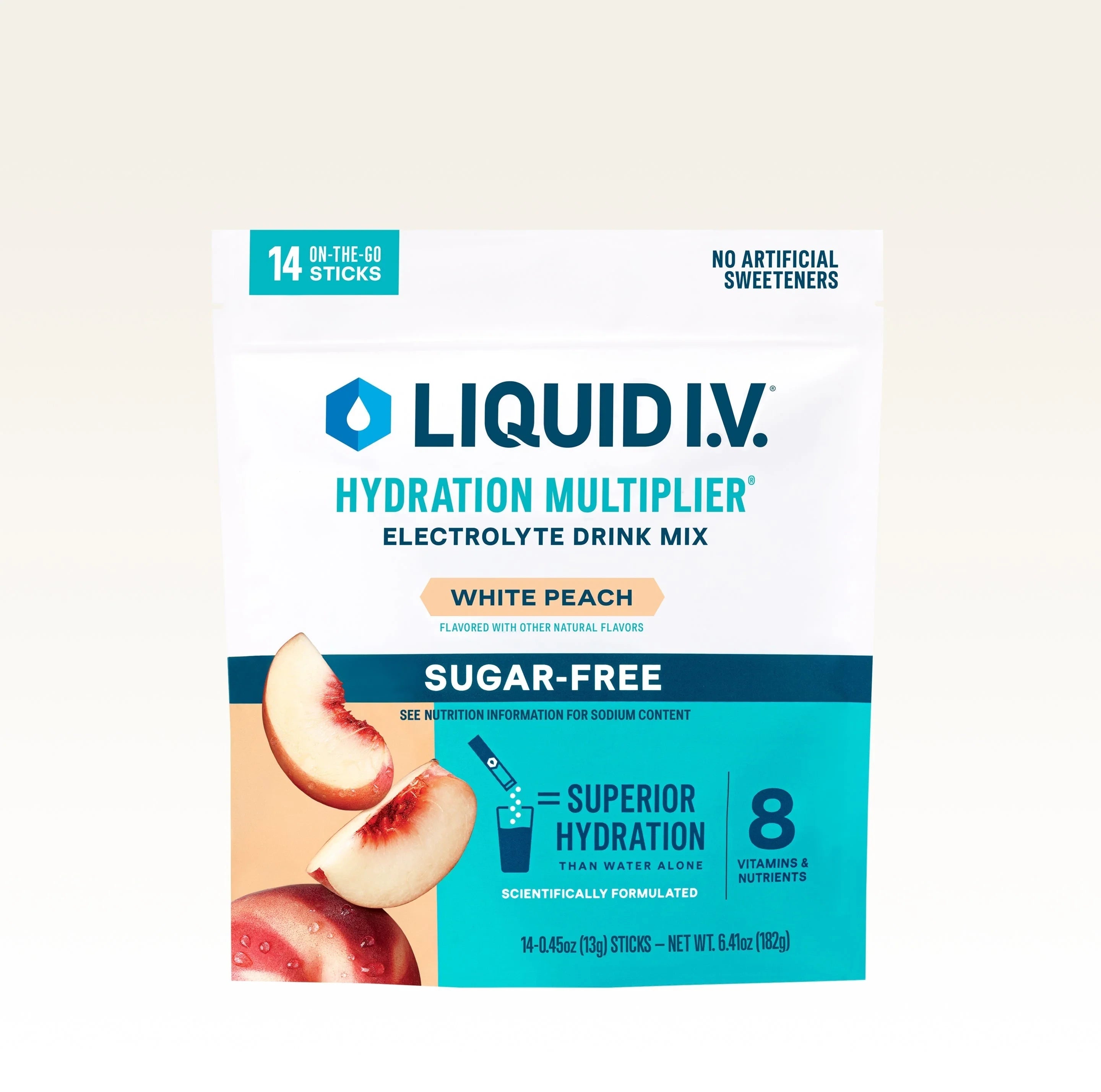 Liquid I.V. White Peach Hydration Multiplier® Sugar-Free, Hydration Multiplier Sugar-Free
