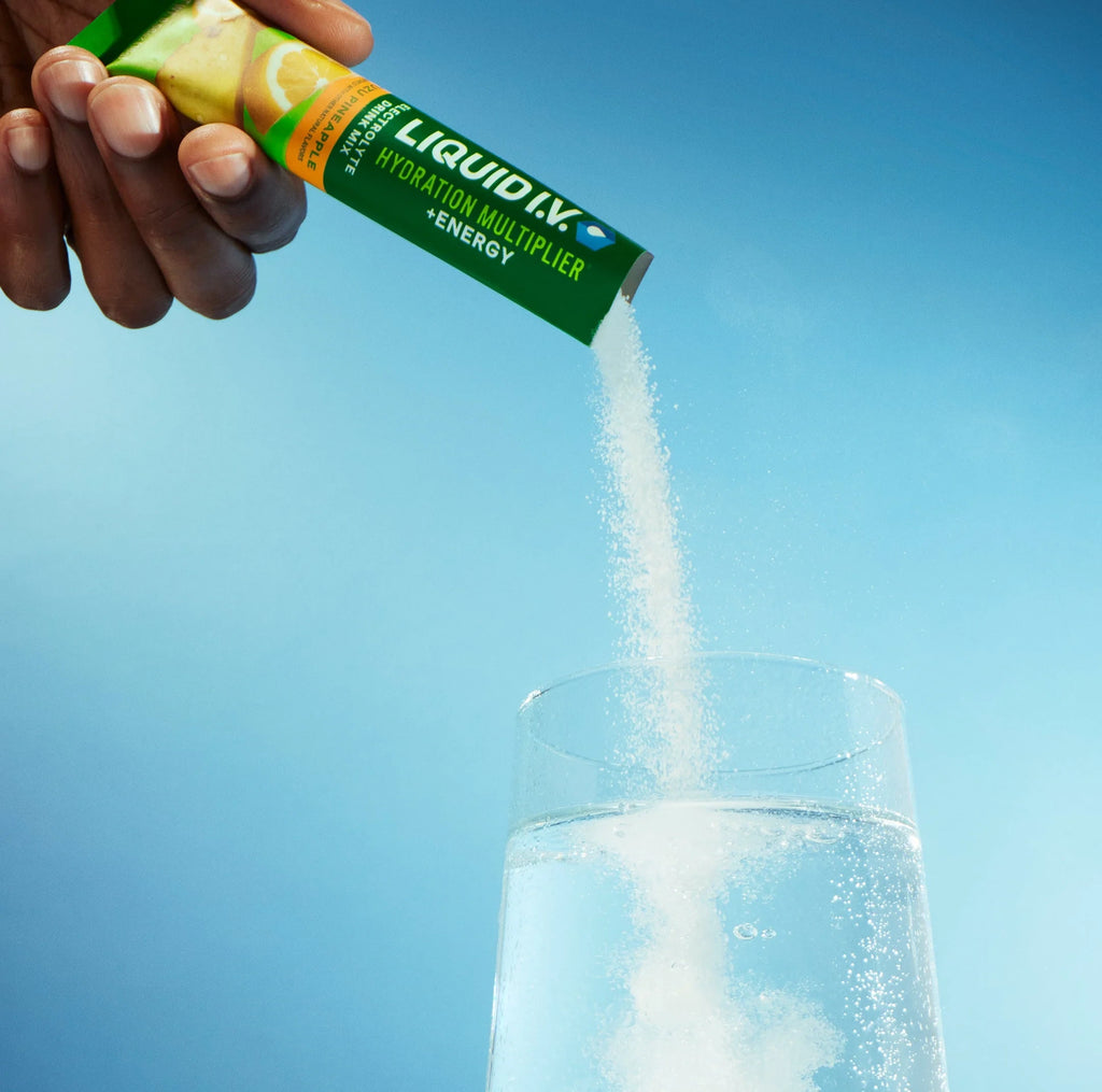 Liquid I.V. Yuzu Pineapple Hydration Multiplier® +Energy, 100 mg Natural Caffeine, Energy Multiplier